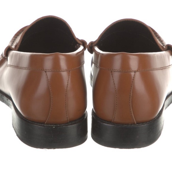 Authentic Celine Triomphe Brown Loafers 38 7.5 - Picture 4 of 5